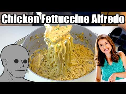 Chicken Alfredo Pasta with Mushrooms