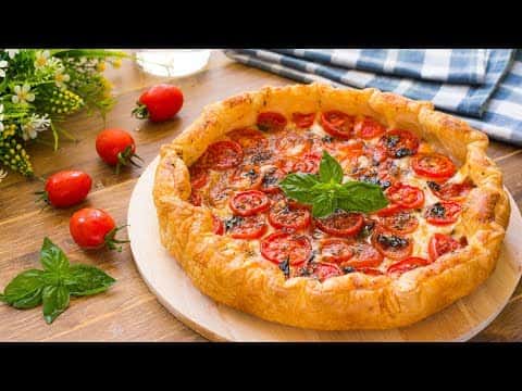 Torta Salata Caprese con Pasta Sfoglia