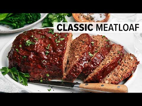 Classic Beef Meatloaf with Sweet and Savory Glaze