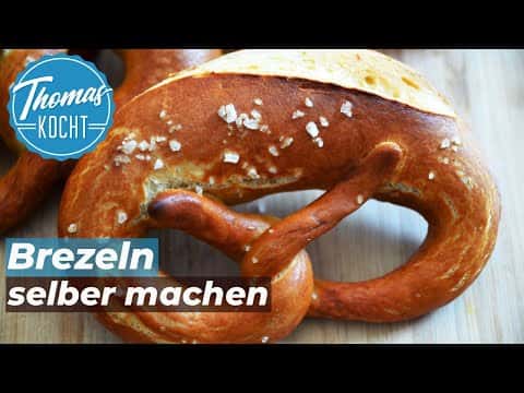 Selbstgemachte Laugenbrezeln