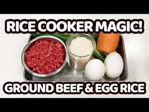 Savory Ground Beef and Egg Rice (Hikiniku Takikomi Gohan)