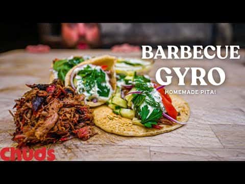 BBQ Lamb Gyros with Homemade Pita