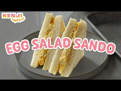 Japanese Konbini-Style Egg Salad Sandwich (Tamago Sando)