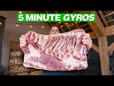 Authentic Greek Pork Belly Gyros