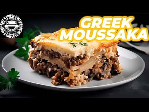Greek Moussaka with Minced Meat and Eggplants