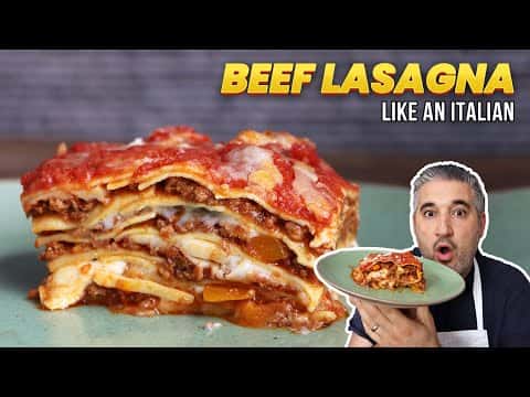 Authentic Italian Beef Lasagna