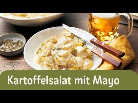Klassischer Kartoffelsalat mit Mayonnaise