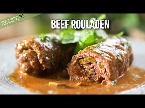 Beef Rouladen (German Style Beef Rolls)