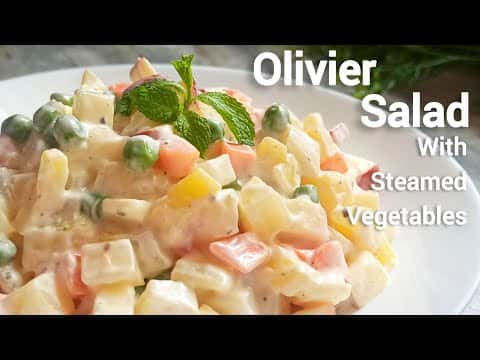 Olivier Salad with Steamed Veggies