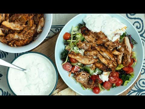 Greek-Style Chicken Gyro Bowls