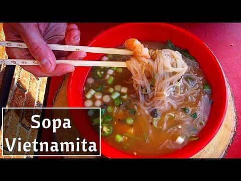 Pho de Camarón (Sopa Vietnamita)