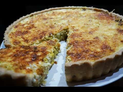 Quiche poireaux curry 100% maison