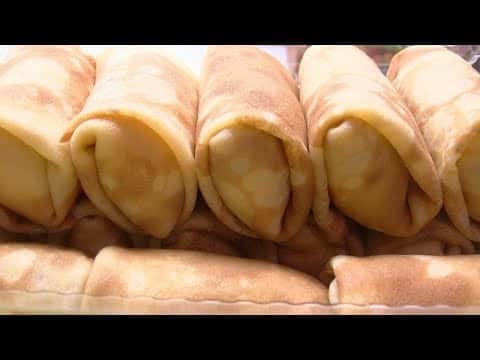 Тонкие блинчики на молоке