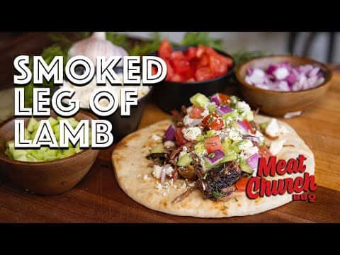 Smoked Leg of Lamb Gyros with Homemade Tzatziki Sauce