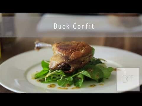 Duck Confit with Watercress Salad