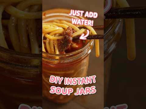 Mason Jar Instant Noodle Soup
