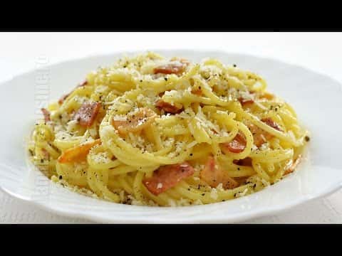 Spaghete carbonara fără smântână