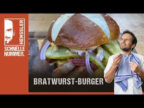 Schneller Bratwurst-Burger