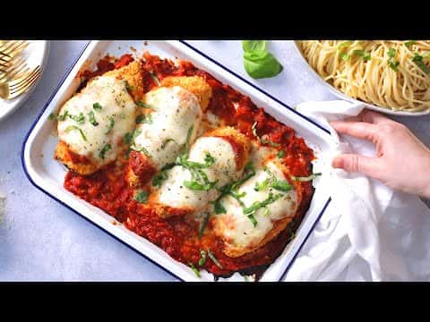 Chicken Parmesan with Homemade Marinara Sauce