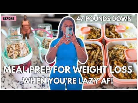 Easy 30-Minute Weight Loss Meal Prep (Oats, Salad, Parfait, Salmon)