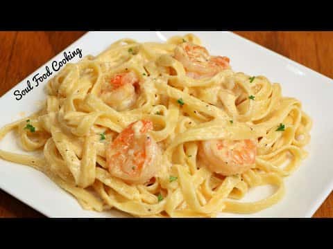 Creamy Shrimp Fettuccine Alfredo