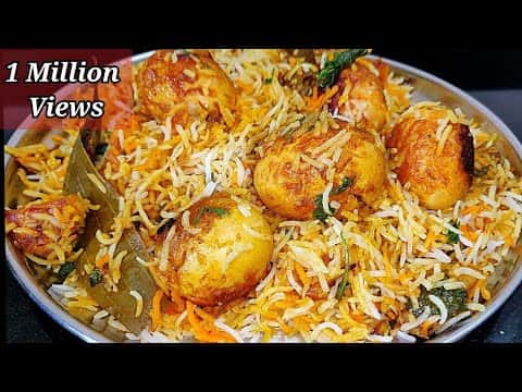 Restaurant Style Egg Dum Biryani