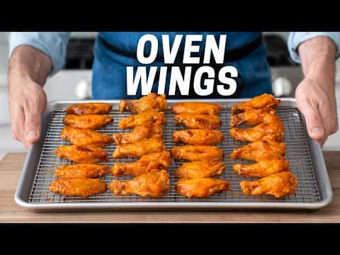 Super Crispy Oven-Baked Chicken Wings