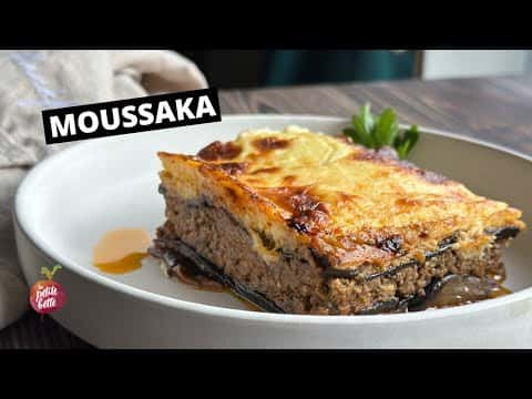 Moussaka traditionnelle Ă l'agneau