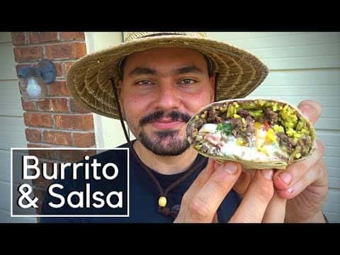Salsa Verde Cremosa y Burrito Tex-Mex de Bisonte