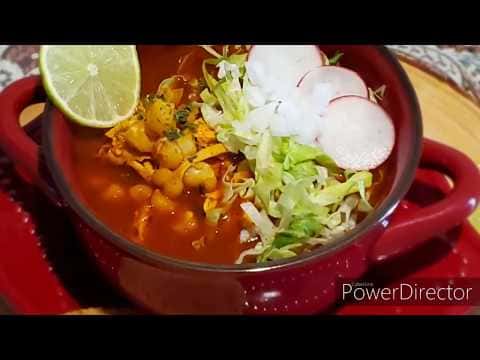 Pozole Rojo de Pollo