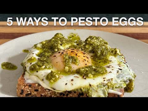 5 Ways to Pesto Eggs (including Breakfast Pasta)