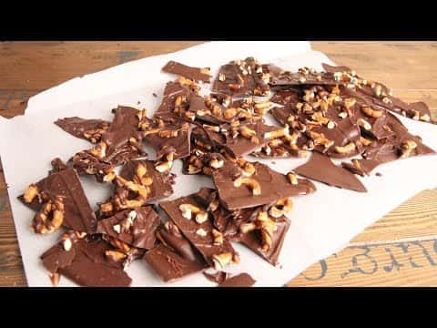 3-Ingredient Sea Salted Chocolate Pretzel Bark