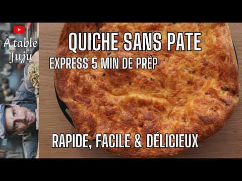 Quiche sans pâte express aux lardons et gruyère