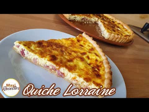 Quiche Lorraine Gratinée au Fromage