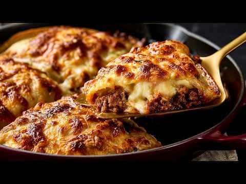 Cheesy Ground Beef Tortilla Pockets