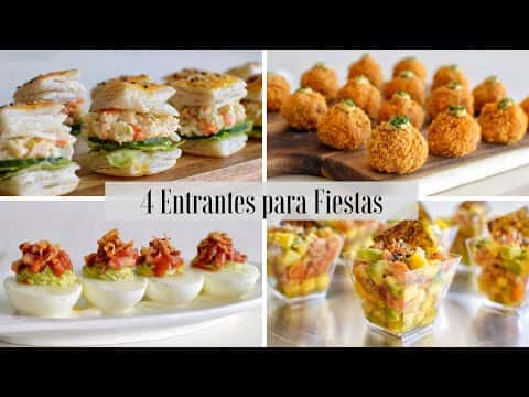 4 Aperitivos y Entrantes para Fiestas y Celebraciones