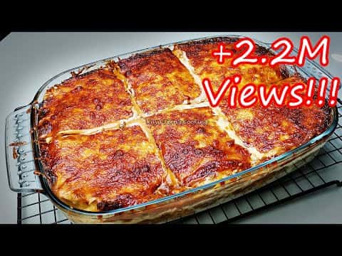 Pinoy-Style Cheesy Baked Lasagna
