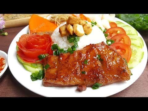 Sườn nướng cơm tấm mềm thơm không bị khô