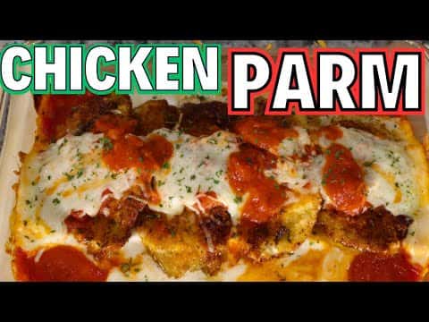 Chicken Parmesan with Alfredo Angel Hair Pasta