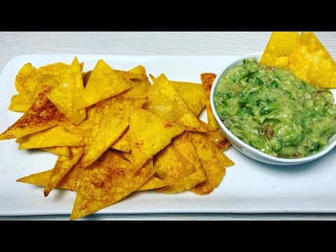 Nachos o Totopos de Maíz Caseros