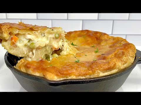 Chicken Pot Pie with Puff Pastry