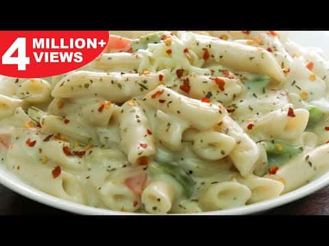 Creamy & Cheesy White Sauce Pasta