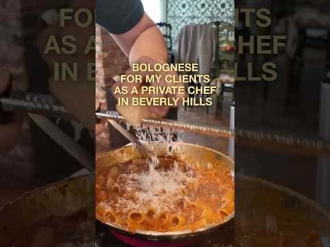 Private Chef's Signature Bolognese with Rigatoni