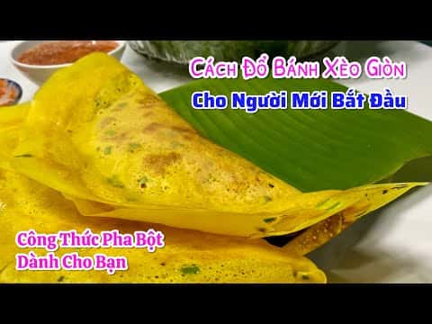 Bánh xèo miền Nam giòn lâu
