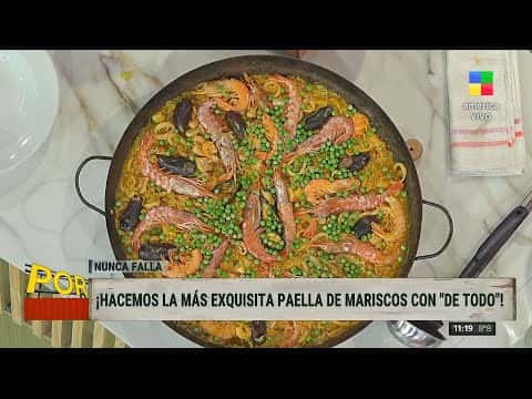 Paella de mariscos clásica