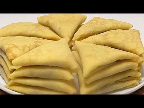 Бендерики с мясом (блинчики треугольники)