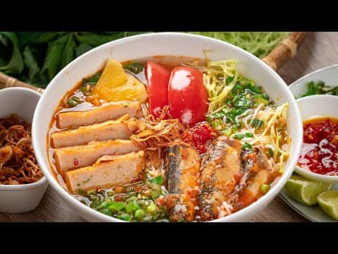 Bún cá mòi hộp