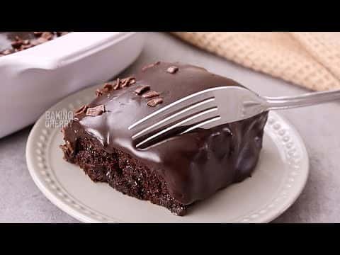 Warm Chocolate Cake with Milk Syrup and Hot Chocolate Topping