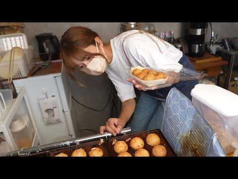 Takoyaki (Japanese Octopus Balls) and Sparkling Lemonade