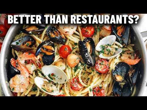 Gourmet Seafood Bucatini Pasta